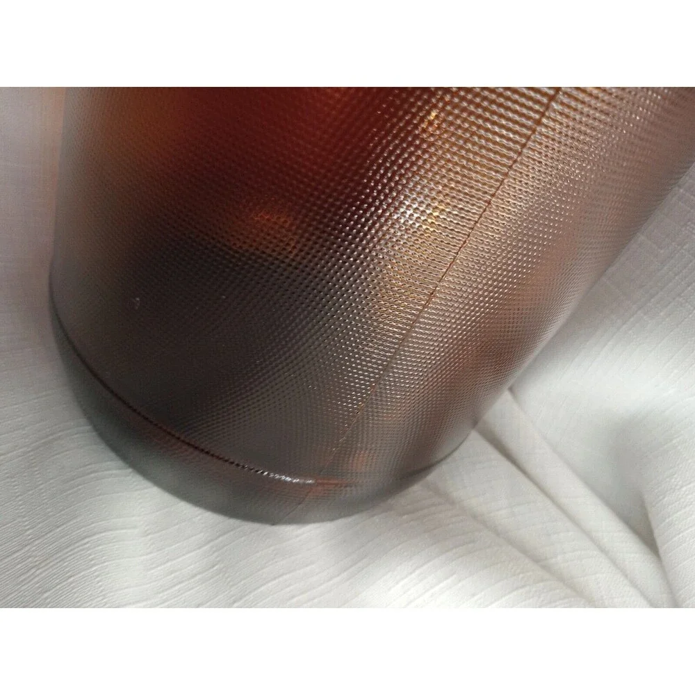 Vintage Clorox 1/2 Gallon Brown Glass Bottle Embossed One Finger W/ Original Lid